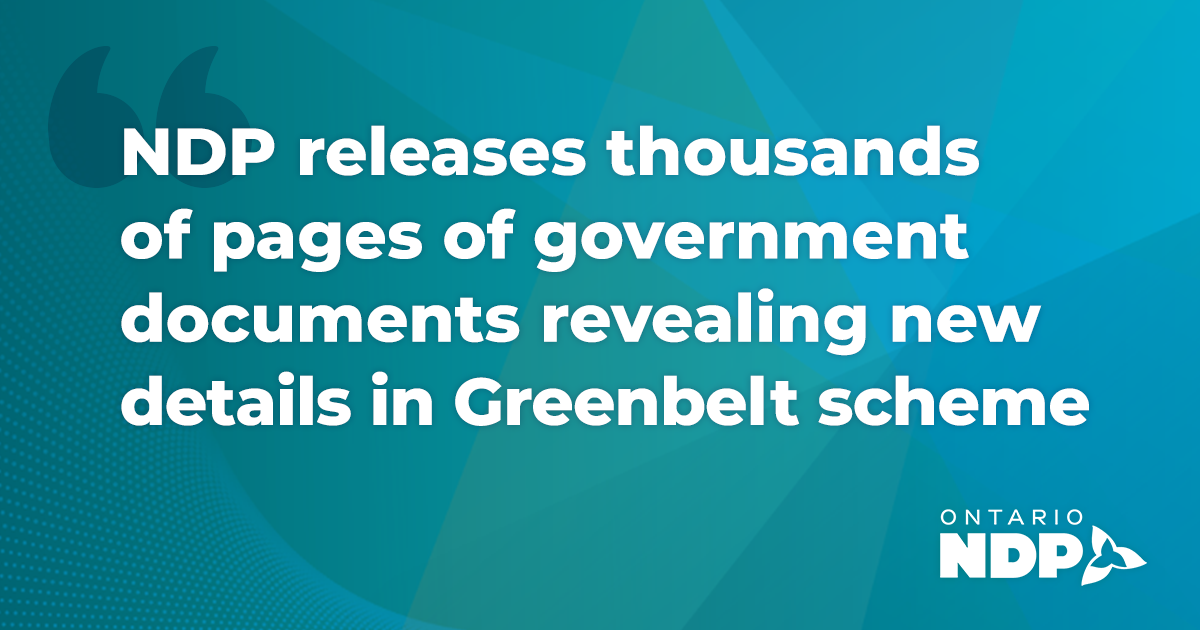 NDP releases thousands of pages of government documents revealing new